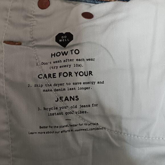 Madewell Women's High Rise Cali Demi Boot Cropped Jeans Plus Size 24W New - Picture 4 of 9